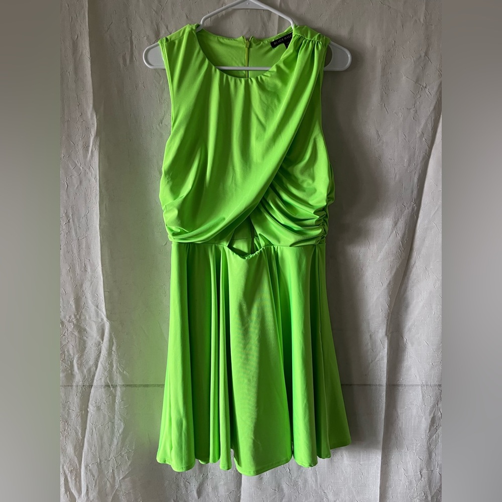 Vibrant Green Sleeveless Dress